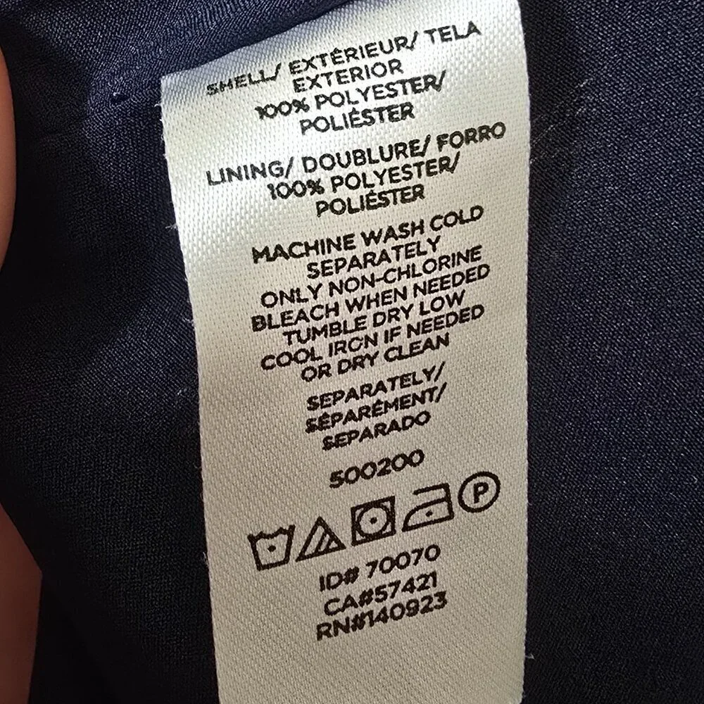 Ann Taylor Factory Floral Dress - Navy with Orange and Yellow Flowers - Picture 6 of 6